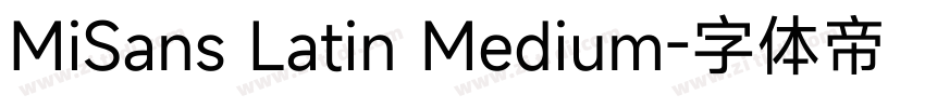 MiSans Latin Medium字体转换